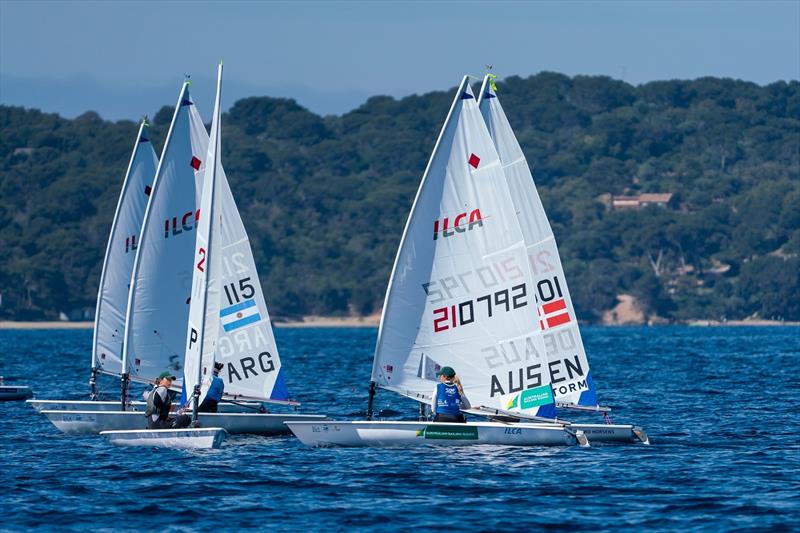 Casey Imeneo at the front end of the fleet - 2023 Hyeres Regatta - photo © Beau Outteridge / Australian Sailing Team