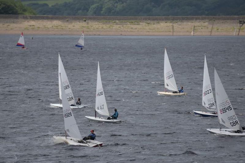 Derbyshire Youth Sailing at Glossop Sailing Club photo copyright Dave Sanderson taken at Glossop Sailing Club and featuring the ILCA 6 class