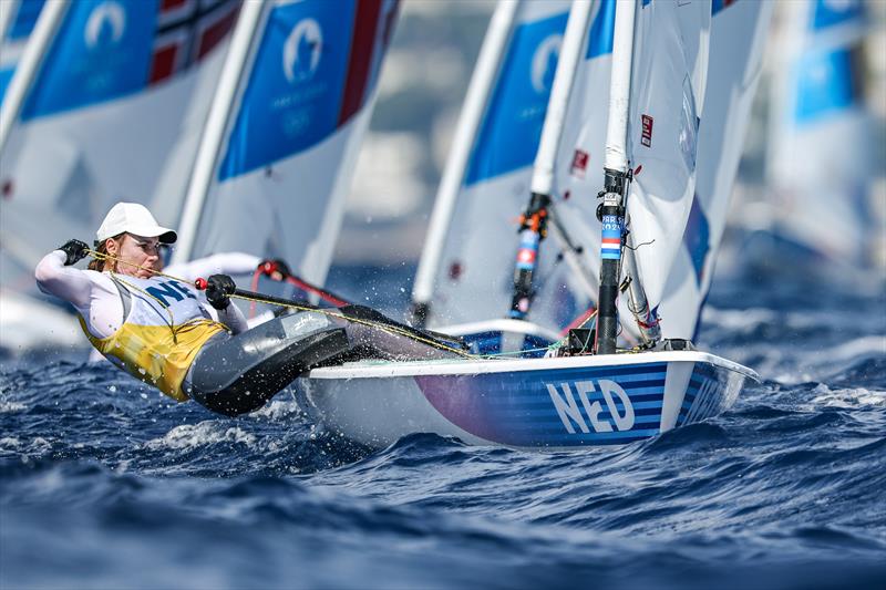 Marit Bouwmeester -  (NED) -  Womens Dinghy - ILCA 6 - Day 8 - Marseille - Paris2024 Olympic Regatta - August 4, 2024 - photo © World Sailing / Lloyd Images