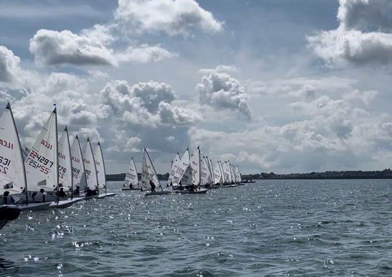 Performance Academy sailors at the ILCA 6 Youth Europeans photo copyright Andrew Simpson Foundation taken at Ballyholme Yacht Club and featuring the ILCA 6 class