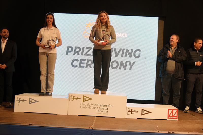 ILCA 6 Women's podium - 48th Palamós Christmas Race photo copyright Alfred Farré taken at Club de Vela Palamos and featuring the ILCA 6 class