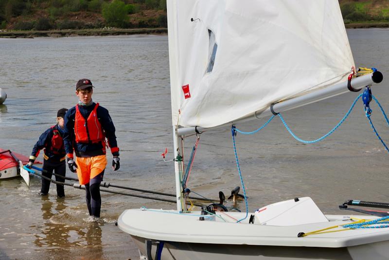 Toby Iglehart, 2024 Cadet and Club Champion, prepares to launch and defend his title - Solway Yacht Club's Big Launch 2025 - photo © Margaret Purkis