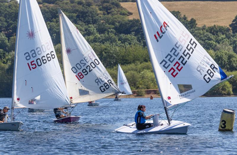 Chrstine Stathem, fourth overall, first ILCA 6 and first lady - ILCA open meeting at Notts County - photo © David Eberlin
