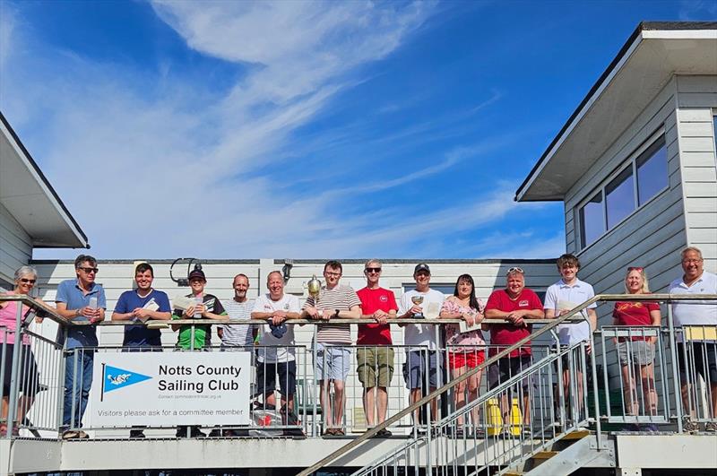 Prizewinners - ILCA open meeting at Notts County - photo © Rebecca Ogden