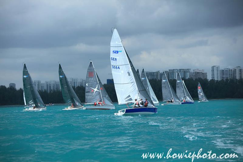 SB20 Asian Grand Slam & Asia Pacific Championships day 1 photo copyright Howie Choo / www.howiephoto.com taken at ONE15 Marina Club and featuring the SB20 class