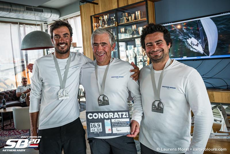 2nd overall Corinthian winners - SB20 World Championships photo copyright Laurens Morel taken at Jachtclub Scheveningen and featuring the SB20 class