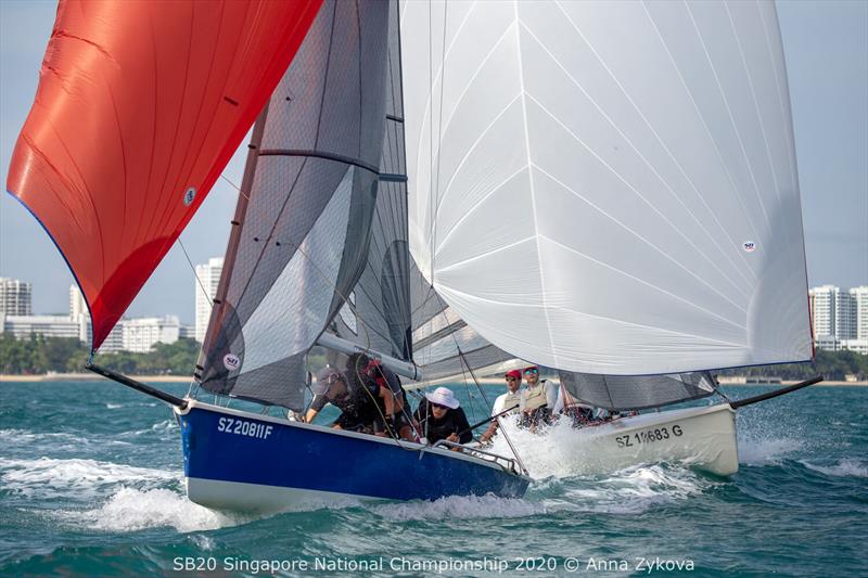 SB20 Singapore National Championship 2020 photo copyright Anna Zykova taken at ONE15 Marina Club and featuring the SB20 class