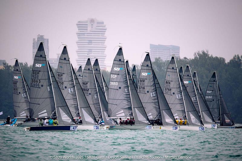 SB20 World Championship 2025 in Singapore - Day 2 photo copyright Matteo Garrone taken at Singapore Sailing Federation and featuring the SB20 class