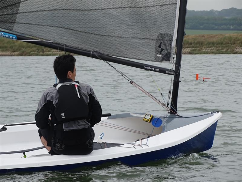 Robbie Claridge leading during the Noble Marine Lightning 368 2022 Travellers  at Up River YC photo copyright Caroline Hollier taken at Up River Yacht Club and featuring the Lightning 368 class