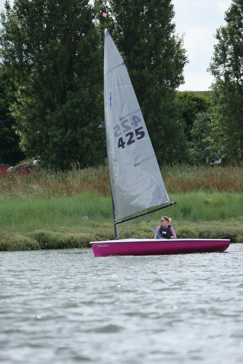 Penny Yarwood during the Training Day ahead of the Lightning Southern Championship photo copyright Adrian Hollier taken at Up River Yacht Club and featuring the Lightning 368 class