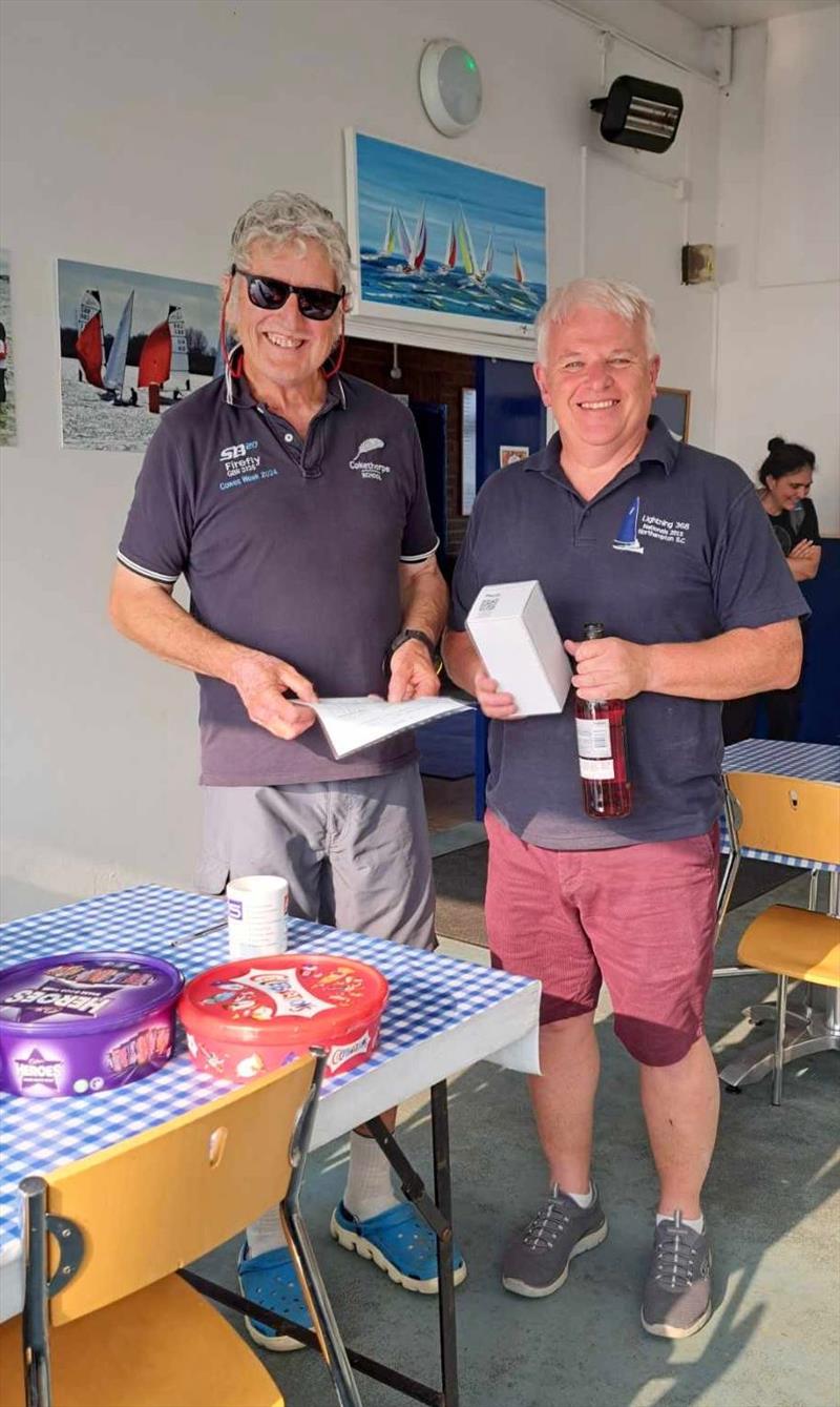 Simon Hopkins finishes 2nd in the Noble Marine Lightning 368 Inlands at Oxford photo copyright Margaret Humphries taken at Oxford Sailing Club and featuring the Lightning 368 class