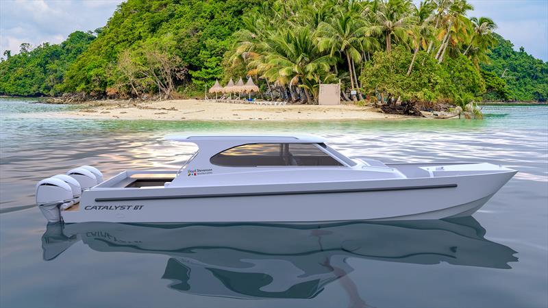 3D render of the finished boat - Catalyst GT - destined for use in a Caribbean resort - Lloyd Stevenson Boatbuilders - June 2024 photo copyright LSB taken at Bucklands Beach Yacht Club and featuring the  class