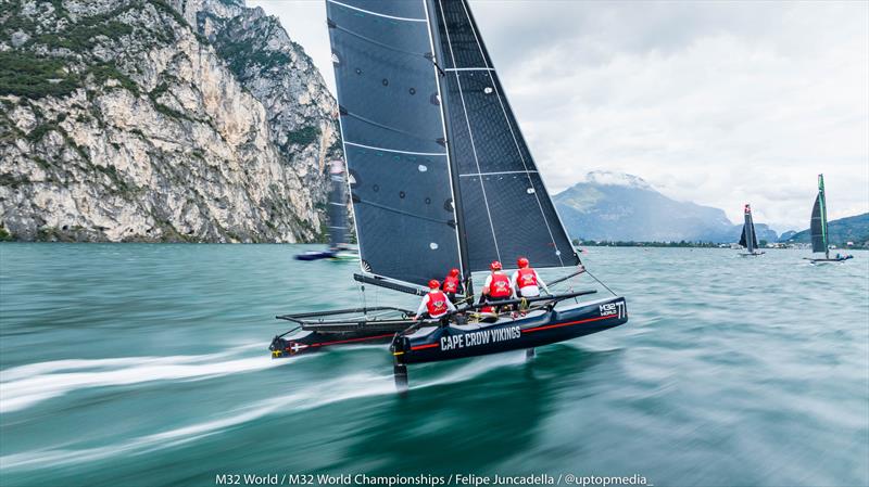 M32 World Championship at Lake Garda, Italy photo copyright M32World / Felipe Juncadella / @uptopmedia taken at Fraglia Vela Riva and featuring the M32 class