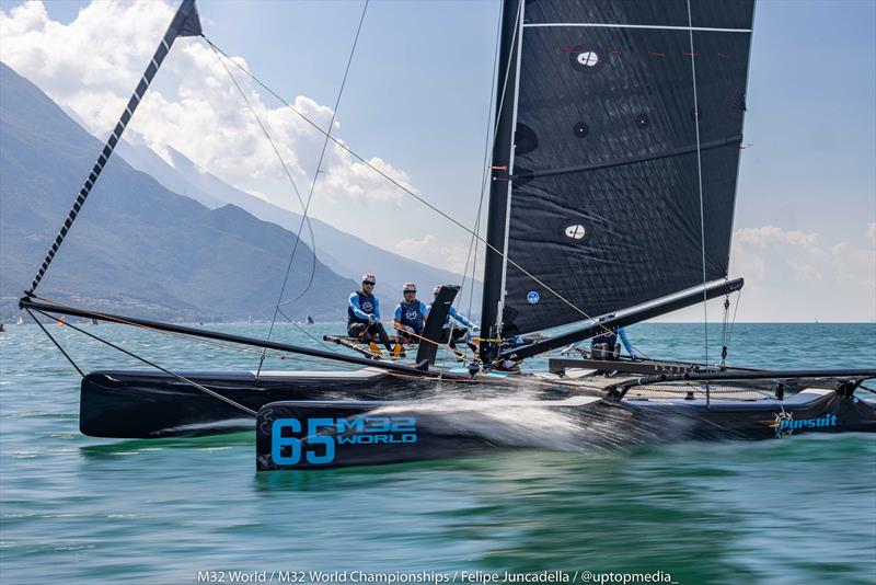 M32 World Championship at Lake Garda, Italy photo copyright M32World / Felipe Juncadella / @uptopmedia taken at Fraglia Vela Riva and featuring the M32 class