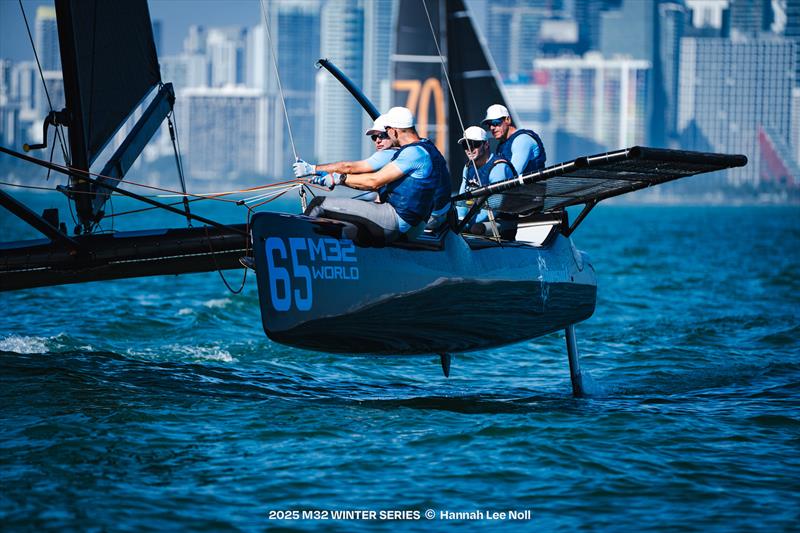 2025 M32 Miami Winter Series photo copyright Hannah Lee Noll taken at Shake-A-Leg Miami and featuring the M32 class