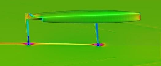 Flow analysis - Mackay Bieker BM-V3 Moth - Mackay Boats - December 2024 - photo © Mackay Boats