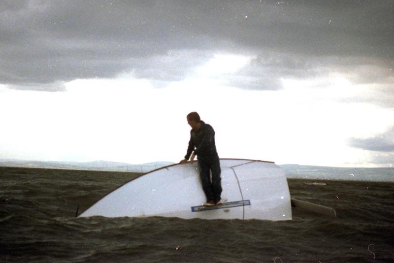 Anyone who sailed an early Mirror 14/Marauder would remember moments like this! A capsize was a major problem, as the hull floated so high, often resulting in a total inversion - photo © Dougal Henshall