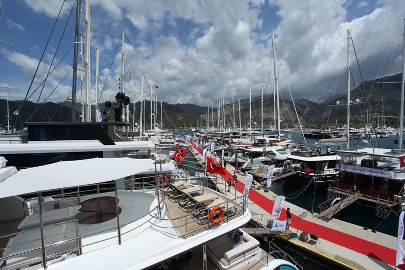 The view from the top (deck). TYBA Yacht Charter Show 2024 - photo © Guy Nowell