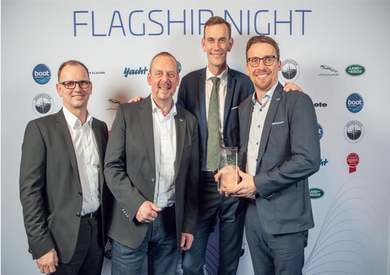 The Volvo Penta team onsite to recieve the award (from left to right) Frank Abraham, Jan Wiese, Johan Inden, and Philipp Rossée. - photo © Volvo Penta