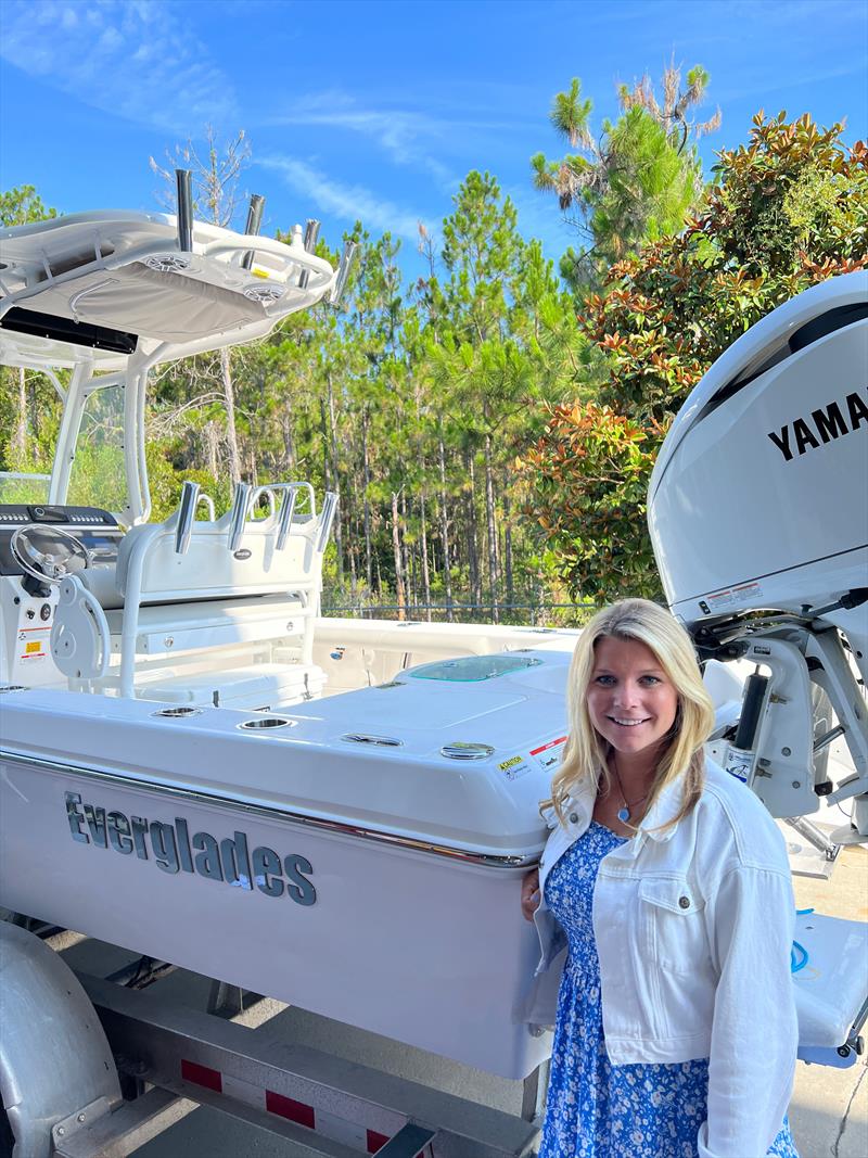 Caroline Cozier has joined the Everglades team as the Northeast Director of Business Development photo copyright Everglades Boats taken at  and featuring the Marine Industry class