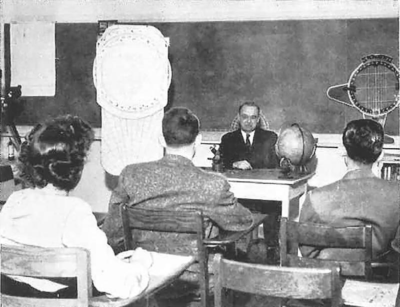 Weems System of Navigation classroom in the 1950s (Annapolis, Maryland) photo copyright Weems & Plath taken at  and featuring the Marine Industry class