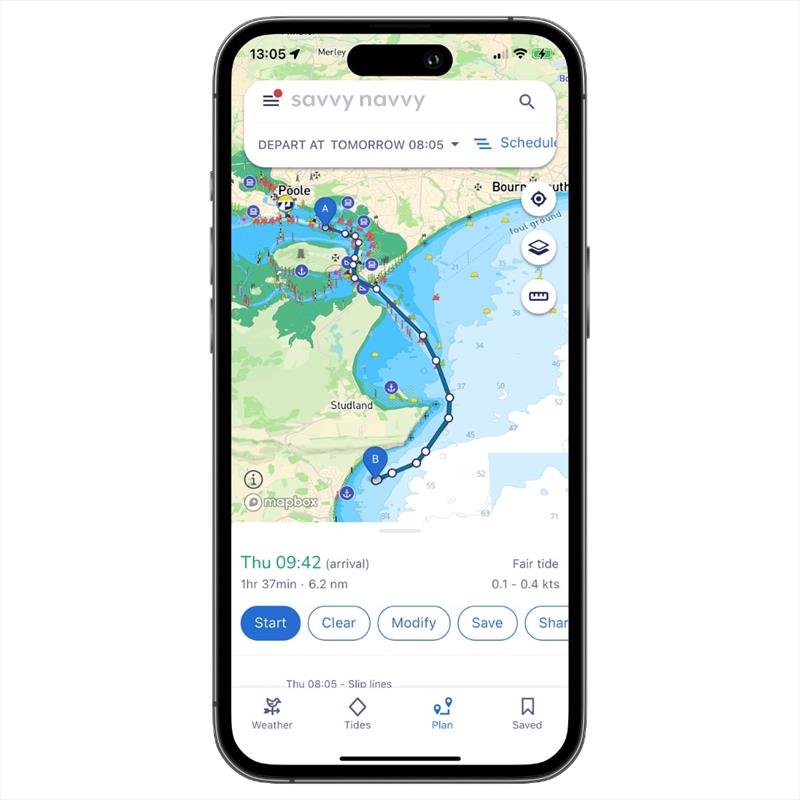 savvy navvy V2 - route planning photo copyright Savvy Navvy taken at  and featuring the Marine Industry class