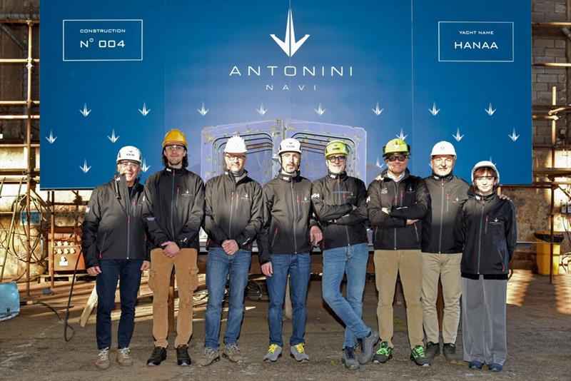 Antonini Navi celebrates the keel-laying of the Explorer Yacht 32m - photo © Antonini Navi