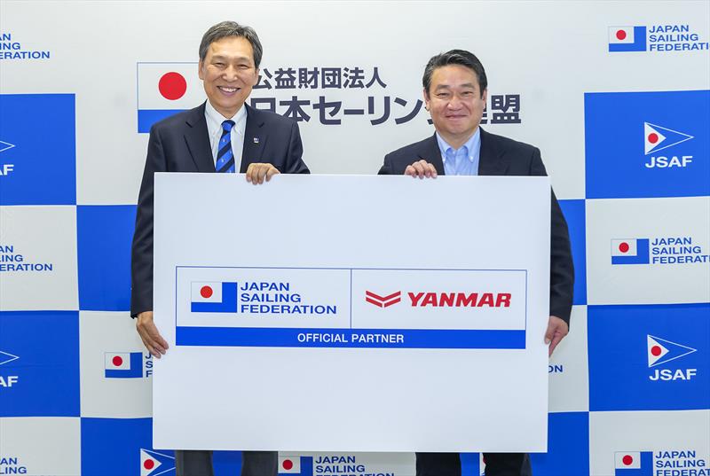 (l-r) Masuhiro Banba, President of the Japan Sailing Federation, and Tsutomu Murayama, Head of the Sports Business Office at Yanmar Holdings Co., Ltd - photo © Yanmar