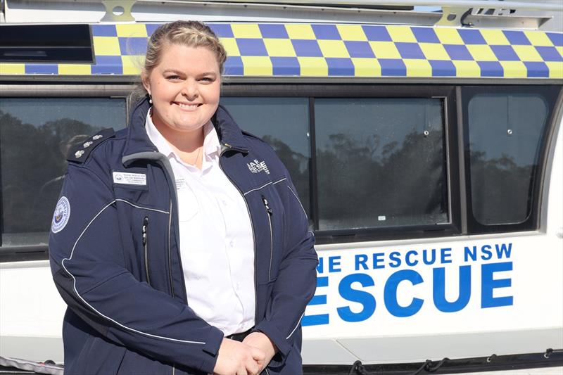 Newly appointed Marine Rescue Woolgoolga Unit Commander Taylor Marshall - photo © Marine Rescue NSW