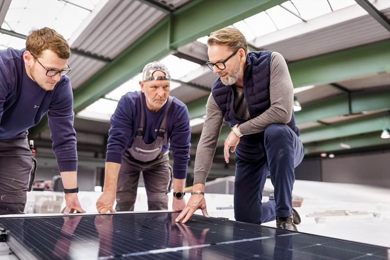 Solar-electric catamaran PY60 nearing completion at Pioneer Yachts Shipyard - photo © Oliver Tjaden