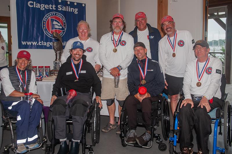 Martin 16 class podium finishers at the 22nd C. Thomas Clagett, Jr. Regatta photo copyright Clagett Sailing - Andes Visual taken at  and featuring the Martin 16 class