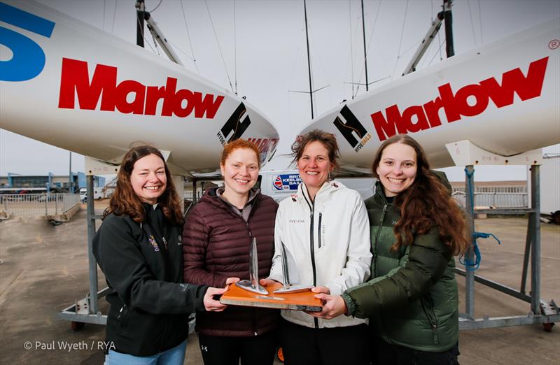 Ali Mo's winning team in the RYA Marlow Ropes Women's Match Racing Championship photo copyright Paul Wyeth / RYA taken at Weymouth & Portland Sailing Academy and featuring the Match Racing class