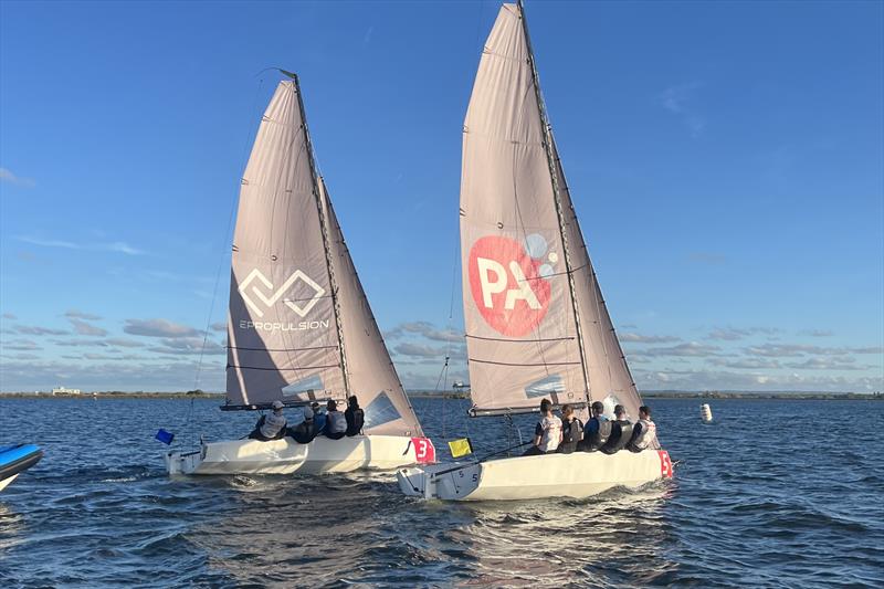 RYA National Match Racing Championship Grand Finals photo copyright Richard Moxey taken at Queen Mary Sailing Club and featuring the Match Racing class