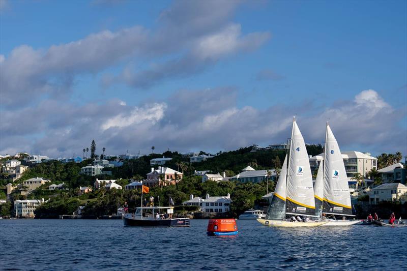 Eric Monnin and Johnie Berntsson in the final race in light conditions on Hamilton Harbour - 72nd Bermuda Gold Cup - photo © Ian Roman / WMRT