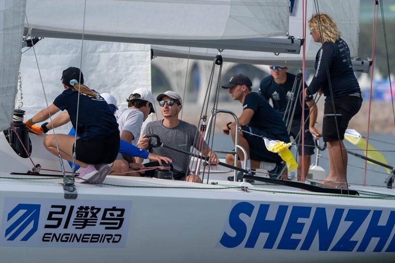 Ian Garreta (left) and Cole Tapper (right) - World Match Racing Tour Shenzhen Bao'an Final - Day 1 - photo © Ian Roman / WMRT