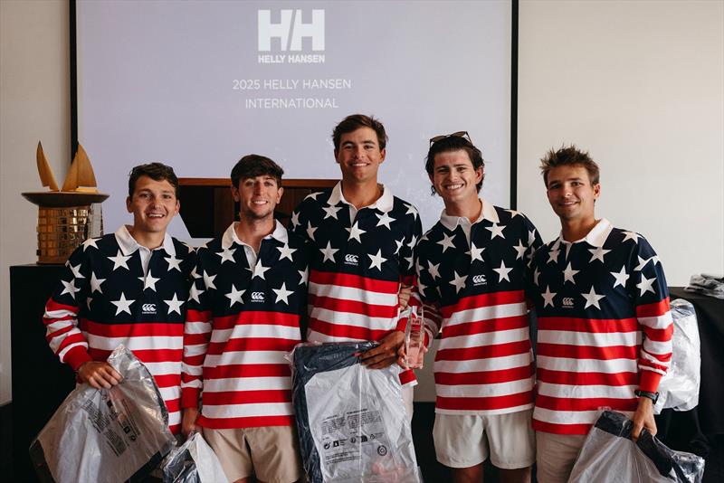 Spencer Kriestein, Enzo Menditto, Mitchell Callahan, Jeffrey Petersen and Justin Callahan (left to right) from the United States of America - 2025 Helly Hansen International - photo © CYCA | Darcie Collington