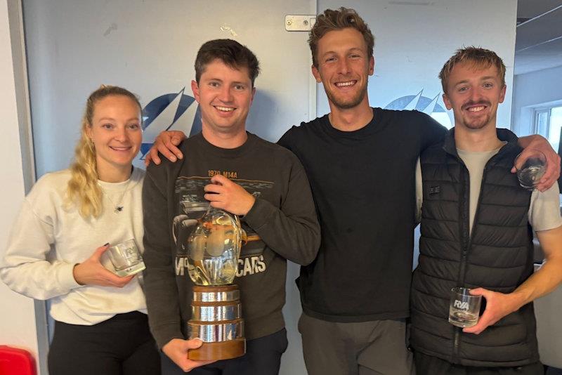Winners (L-R) Steph Orton, Nick Devereux, Alex Hughes, Matt Taylor - Grand Final of the RYA National Match Racing Championship - photo © Nigel Vick
