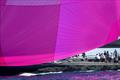 The characteristic fuchsia spinnaker of Sir Peter Ogden's Jethou © Gilles Martin-Raget