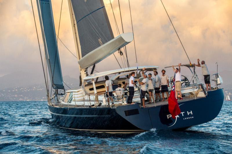 Fourth Maxi class yacht to finish the RORC Transatlantic Race was Anatoli Karatchinski's Baltic 112, Path photo copyright RORC / Arthur Daniel taken at Royal Ocean Racing Club and featuring the Maxi class