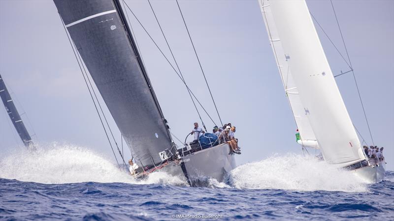 There was a second consecutive win in Mini Maxi 2 for Mylius Yacht's President Luciano Gandini and his Mylius 80 Twin Soul B on day 4 of the Maxi Yacht Rolex Cup 2021 photo copyright IMA / Studio Borlenghi taken at Yacht Club Costa Smeralda and featuring the Maxi class
