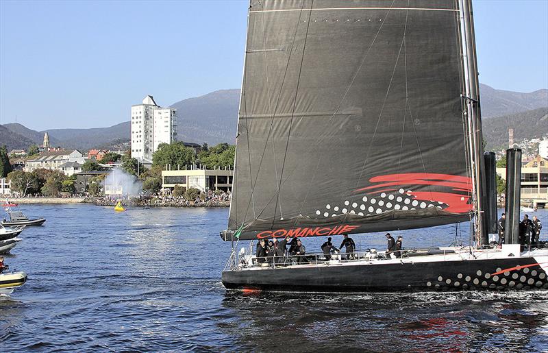 Puff of smoke from the gun means you got there first - well done Comanche. - photo © Tony Lathouras