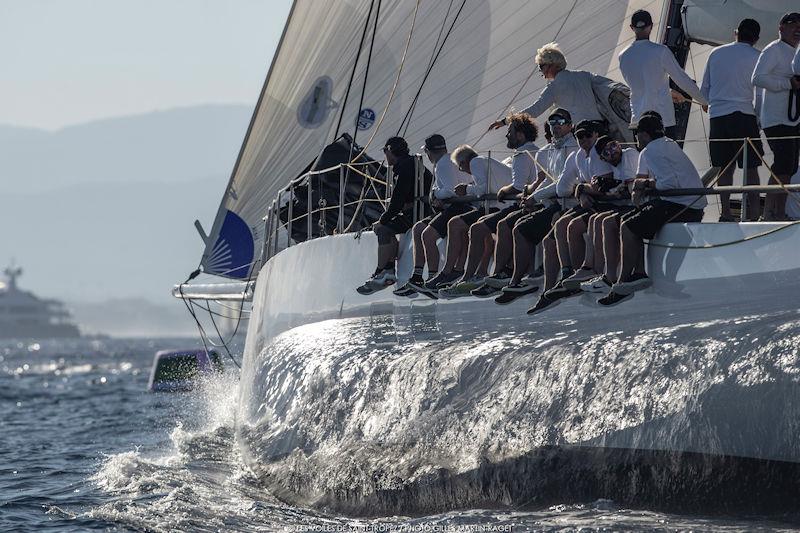Galateia was sailing with the minimum number of crew - still a small army - Les Voiles de Saint-Tropez - photo © Gilles Martin-Raget / www.martin-raget.com