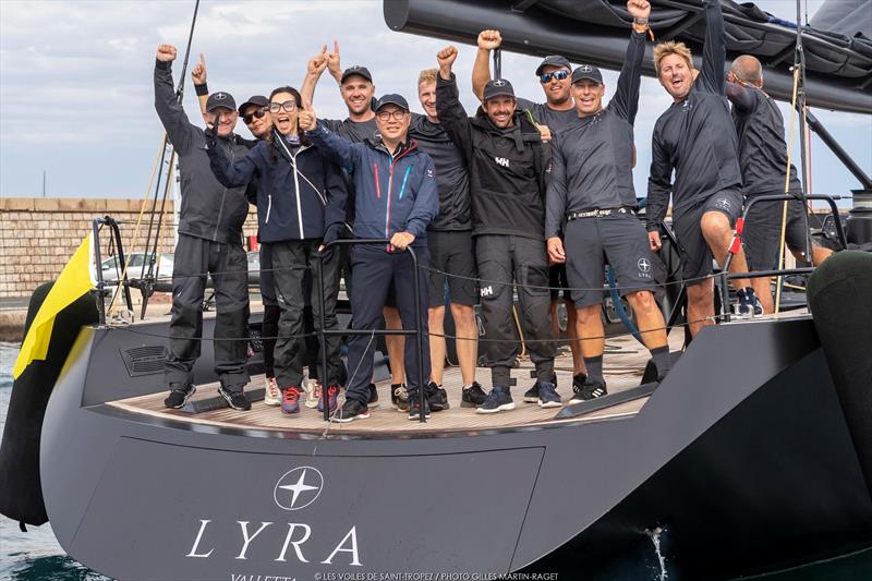 Terry Hui and the crew of Lyra won Maxi 3 by a mere point from Capricorno. - IMA Mediterranean Maxi Inshore Challenge - Les Voiles de Saint-Tropez - photo © Gilles Martin-Raget