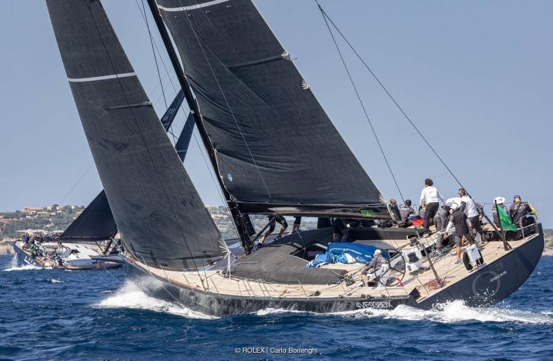 Oscar 3, provisional leader in the Maxi 3 class, Maxi Yacht Rolex Cup 2024 photo copyright ROLEX / Carlo Borlenghi taken at Yacht Club Costa Smeralda and featuring the Maxi class