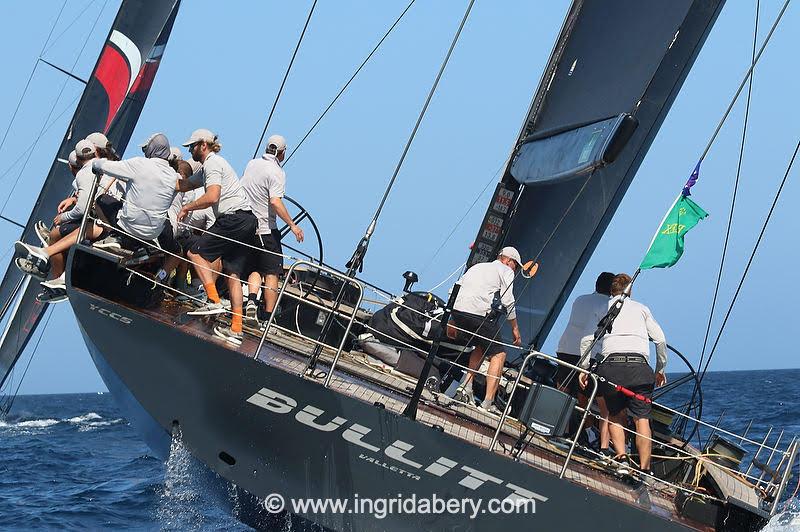 Bullitt - 2024 Maxi Yacht Rolex Cup and IMA Maxi 1 Worlds day 3 photo copyright Ingrid Abery / www.ingridabery.com taken at Yacht Club Costa Smeralda and featuring the Maxi class