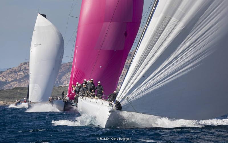 The Maxi 2 class racing, Maxi Yacht Rolex Cup 2024 photo copyright ROLEX / Carlo Borlenghi taken at Yacht Club Costa Smeralda and featuring the Maxi class