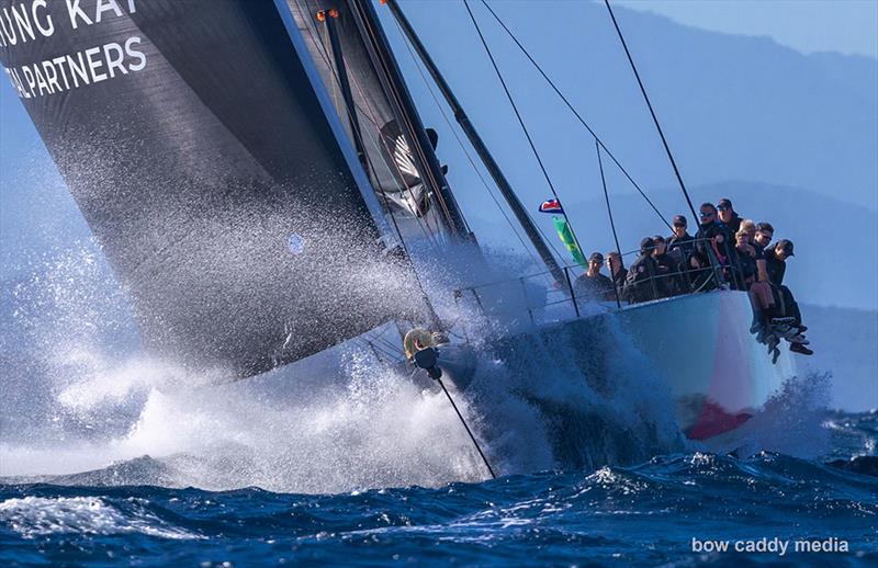 SHK Scallywag lines up for start photo copyright Bow Caddy Media taken at Yacht Club Costa Smeralda and featuring the Maxi class