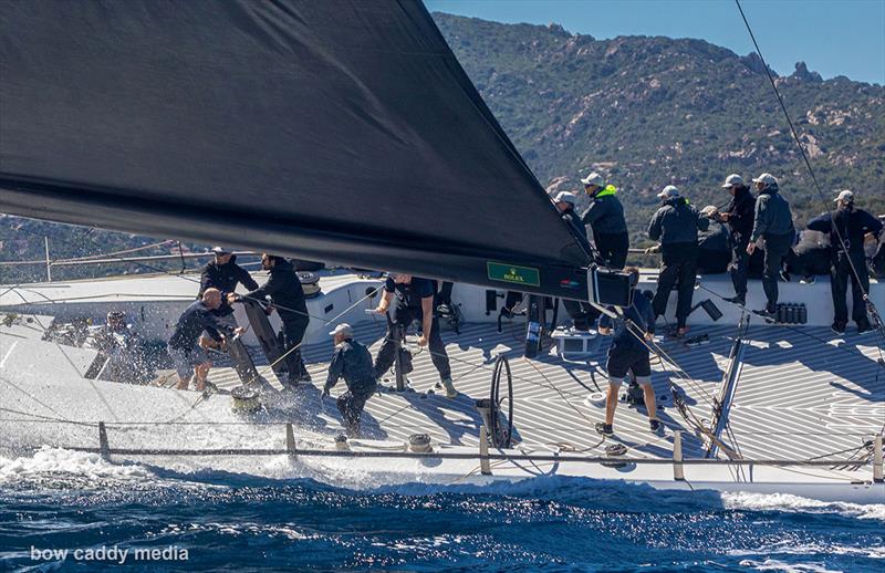 Capricorno action photo copyright Bow Caddy Media taken at Yacht Club Costa Smeralda and featuring the Maxi class