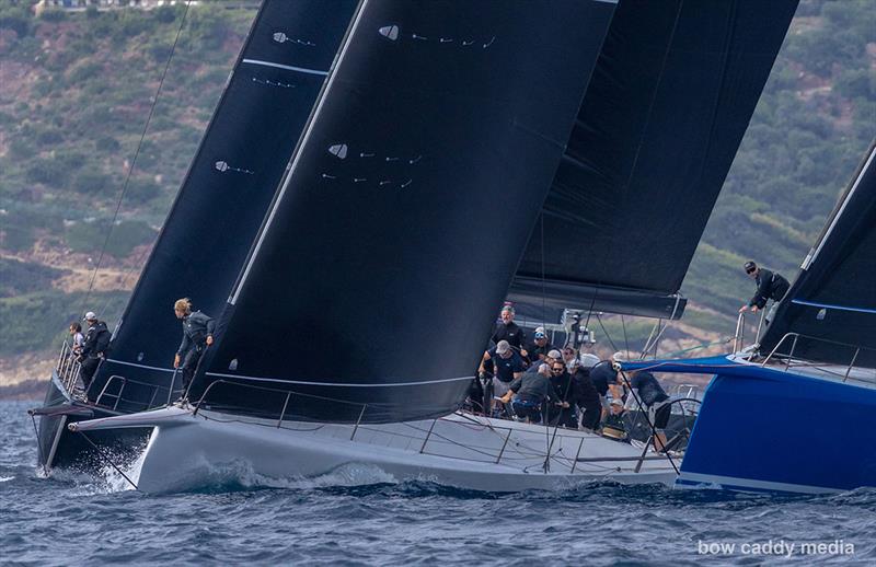 Startline calls photo copyright Bow Caddy Media taken at Société Nautique de Saint-Tropez and featuring the Maxi class