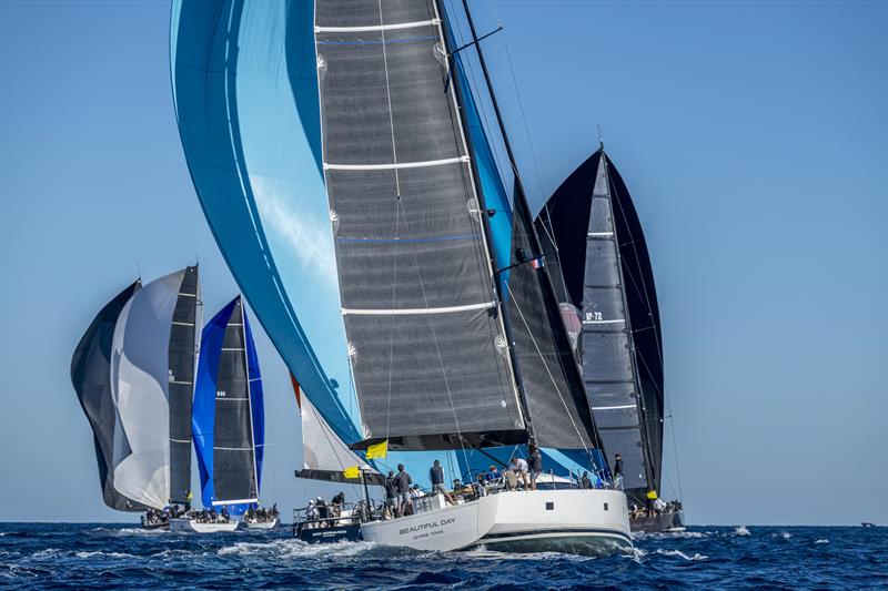 Tight racing today in Maxi C - Les Voiles de Saint-Tropez photo copyright Kurt Arrigo taken at Société Nautique de Saint-Tropez and featuring the Maxi class